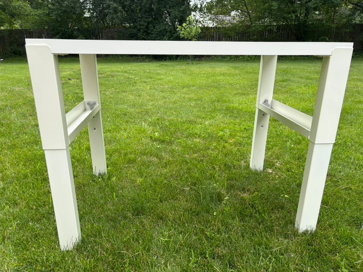 IKEA PÄHL Desk, Height Adjustable, White - photo 3