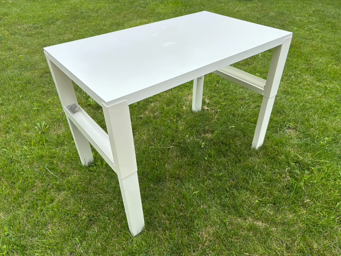 IKEA PÄHL Desk, Height Adjustable, White - photo 4