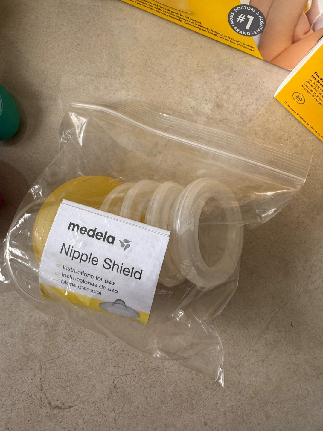 Medela nipple shields, shells and lanolin