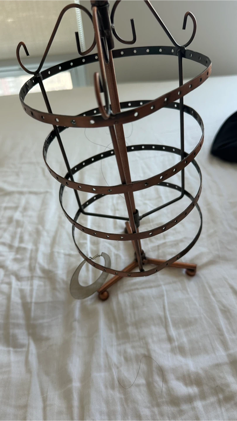 Facefd Round Rotating Earrings Stand Holder - photo 3