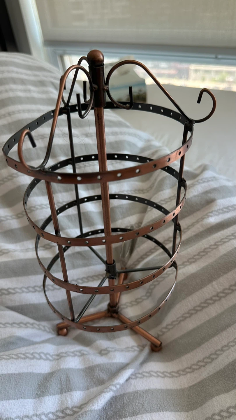 Facefd Round Rotating Earrings Stand Holder - photo 2