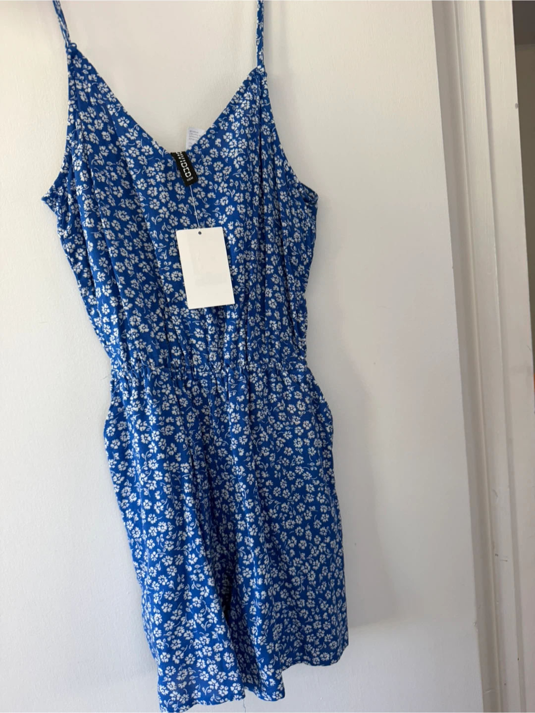 H&M Blue Floral Romper
