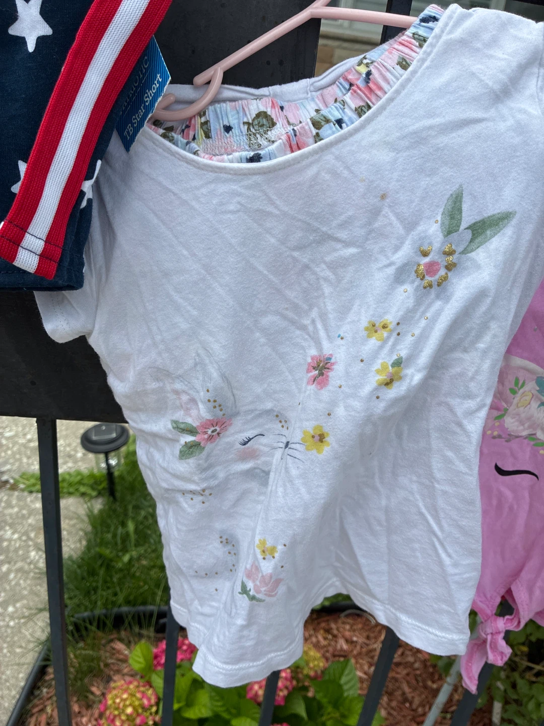 Carter's White Floral T-Shirt - Size 4T