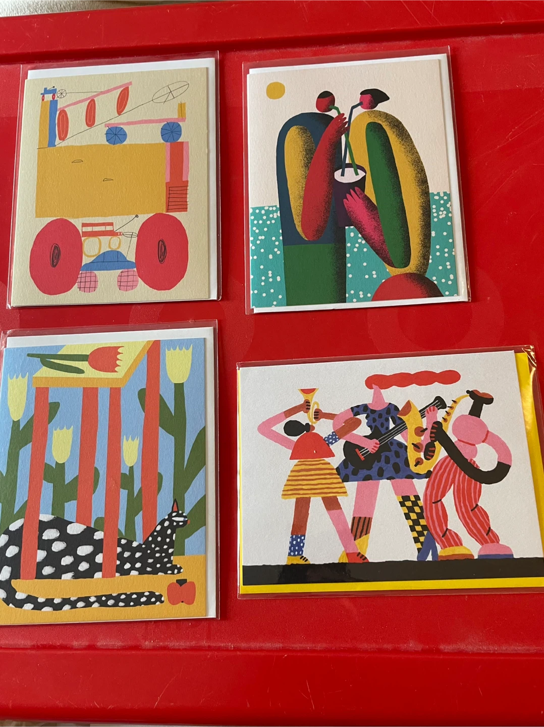 Art Cards by Anastacia Sholik for Paperole bundle of 4 NEW