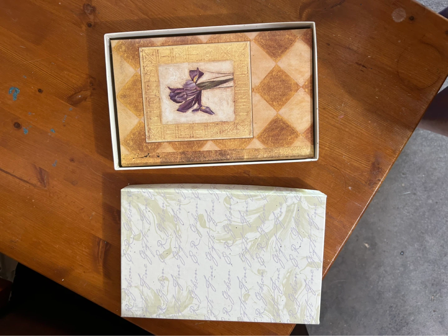Decorative Box with Floral Art notebook