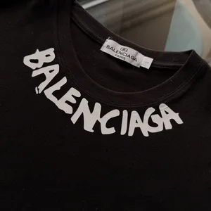 Balenciaga Paris Black Logo T-Shirt L