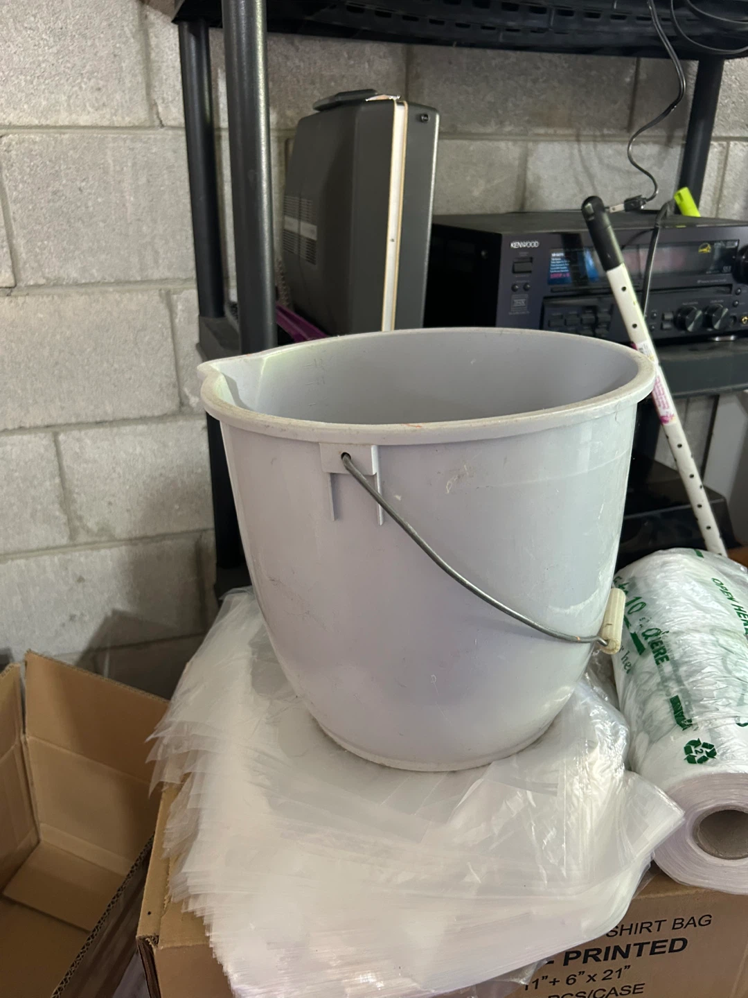 White Plastic Bucket
