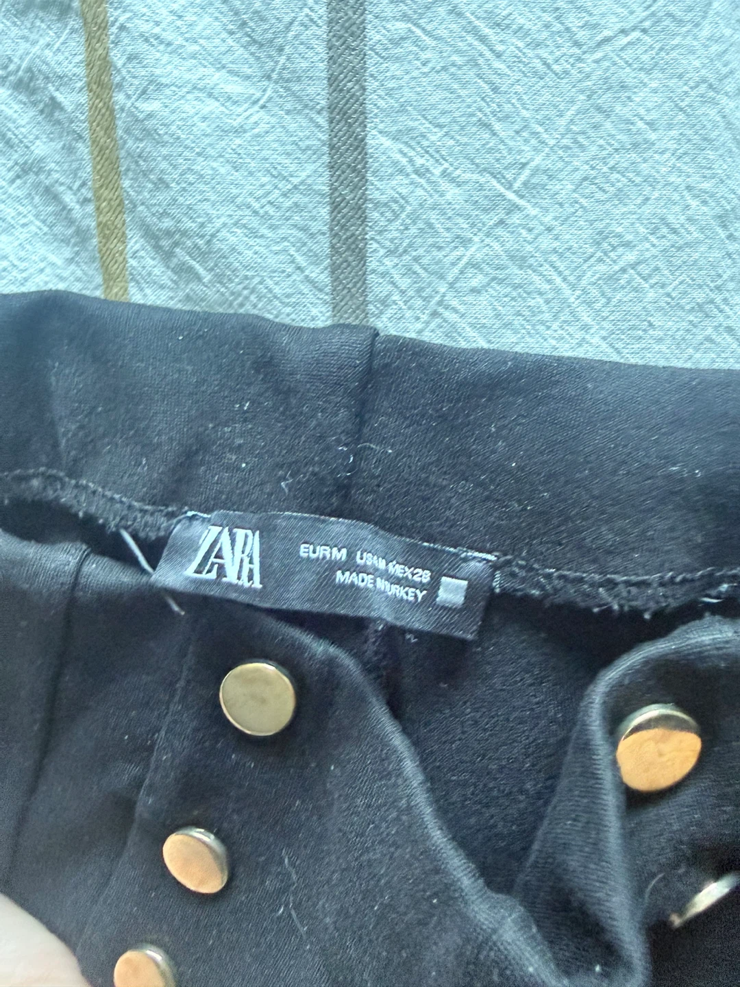 Zara Black Button-Front Pants - photo 2
