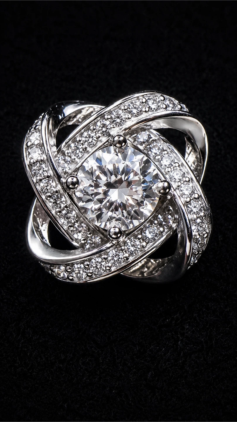 ✨luxury Moissanite diamond infinity not stud earrings | S925✨ - photo 2