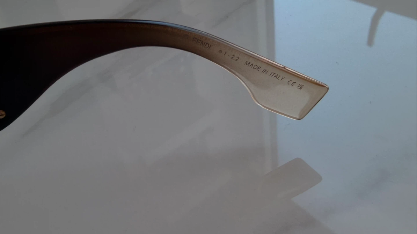 Authentic FENDI O'LOCK  Beige Brown Fashion  Sunglasses - photo 3