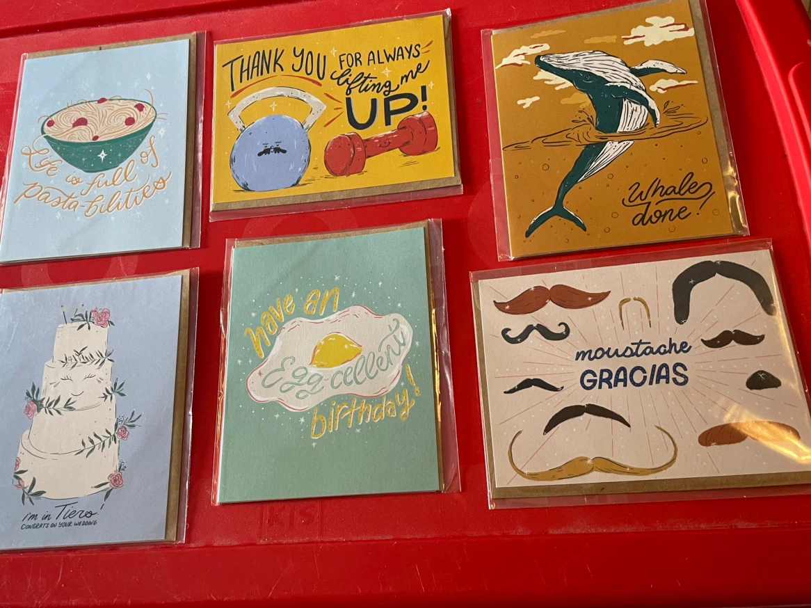 Mixed Bundle of 6 Greeting Cards by Paper Protege of Canada NEW