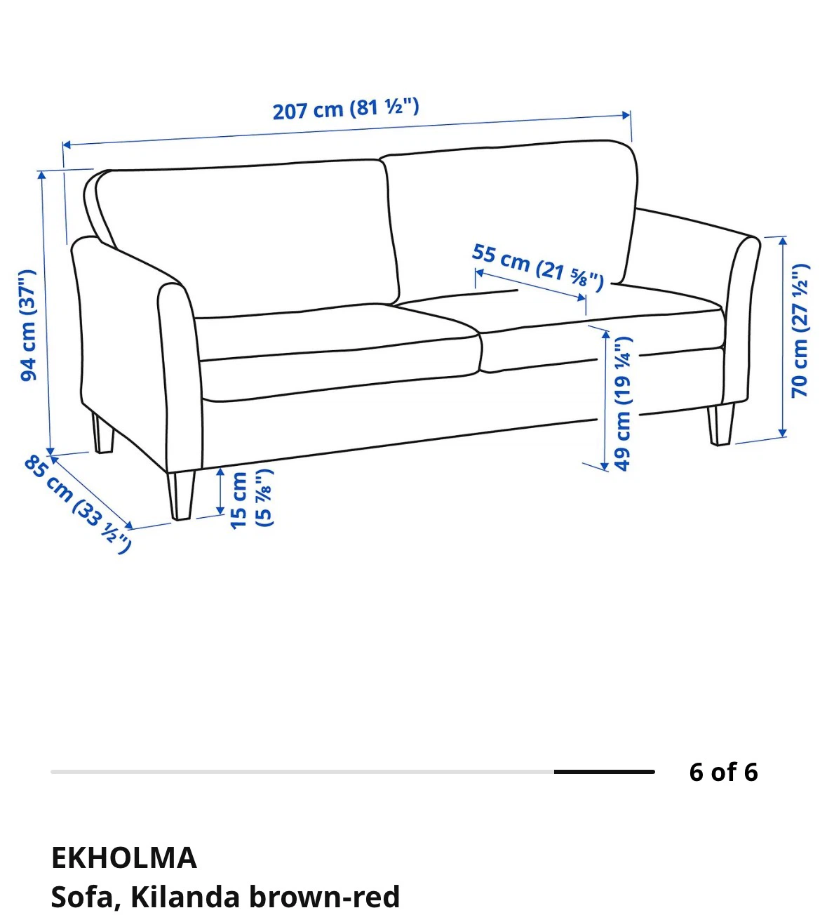 IKEA EKHLMA Sofa
