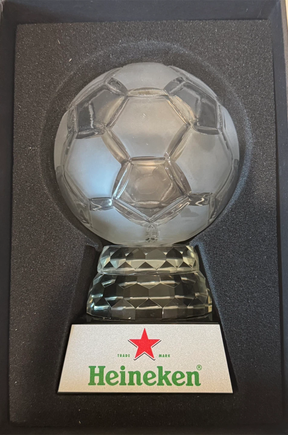 Soccer Crystal Ball trophy (Heineken logo) - photo 2