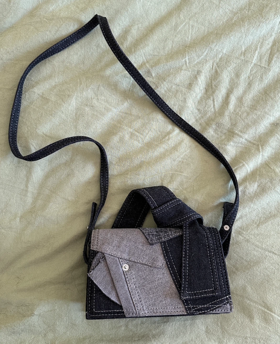 Zara Denim Crossbody Bag