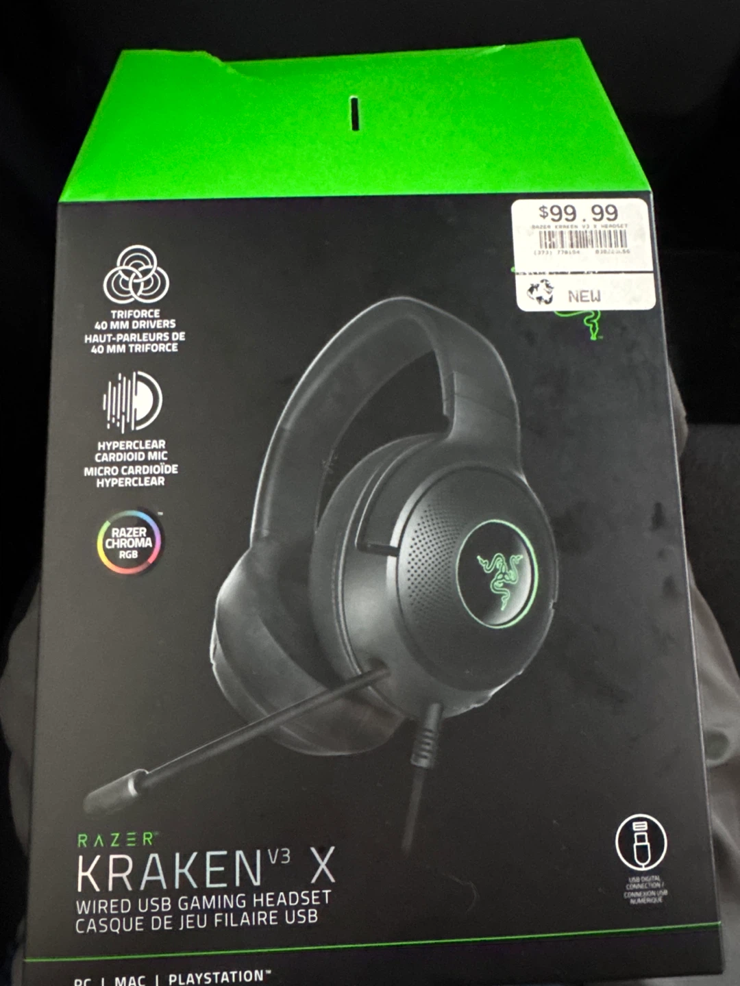 Razer Kraken V3 X Wired USB Gaming Headset