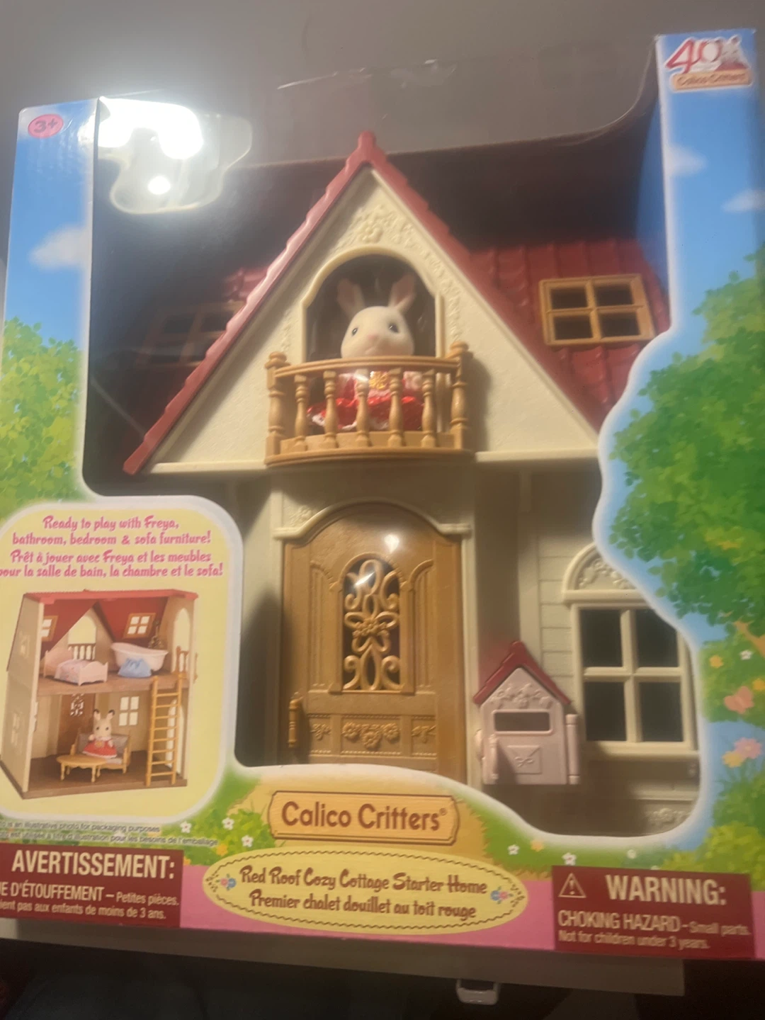 Calico Critters Red Roof Cozy Cottage Starter Home & Families