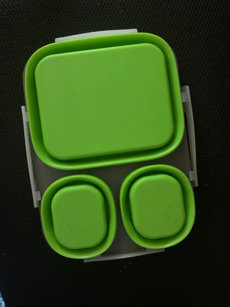 Collapsible Lunch Box with Utensils - photo 2