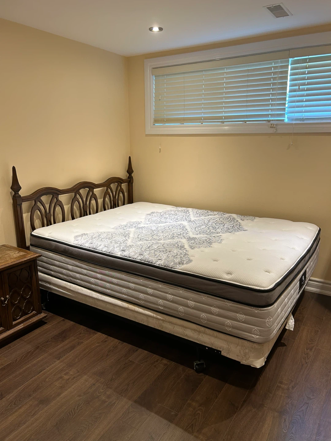 Whole bed set-Bed frame,  Sealy Queen Mattress with Box Spring