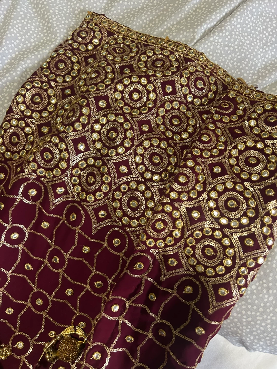 Maroon Sharara suit - photo 4