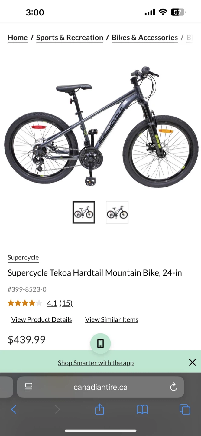 Supercycle Tekoa Hardtail Mountain Bike, 24-in - photo 3
