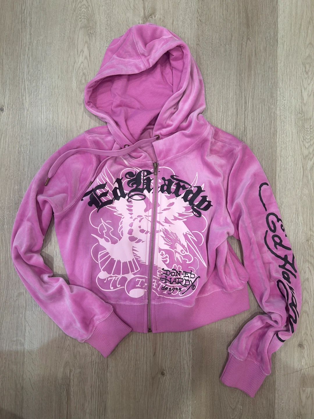 Purple Ed Hardy Zip-Up Hoodie