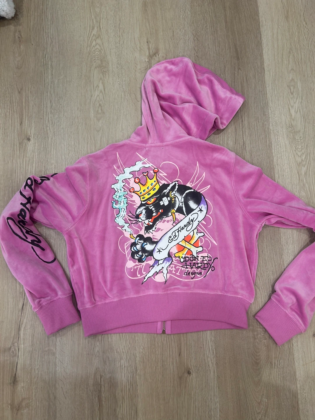 Purple Ed Hardy Zip-Up Hoodie - photo 2