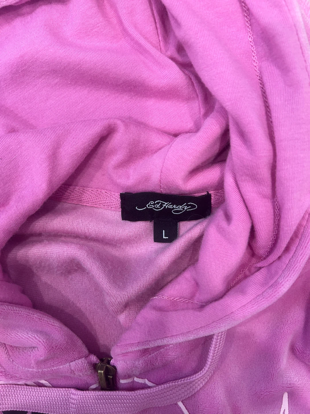 Purple Ed Hardy Zip-Up Hoodie - photo 3