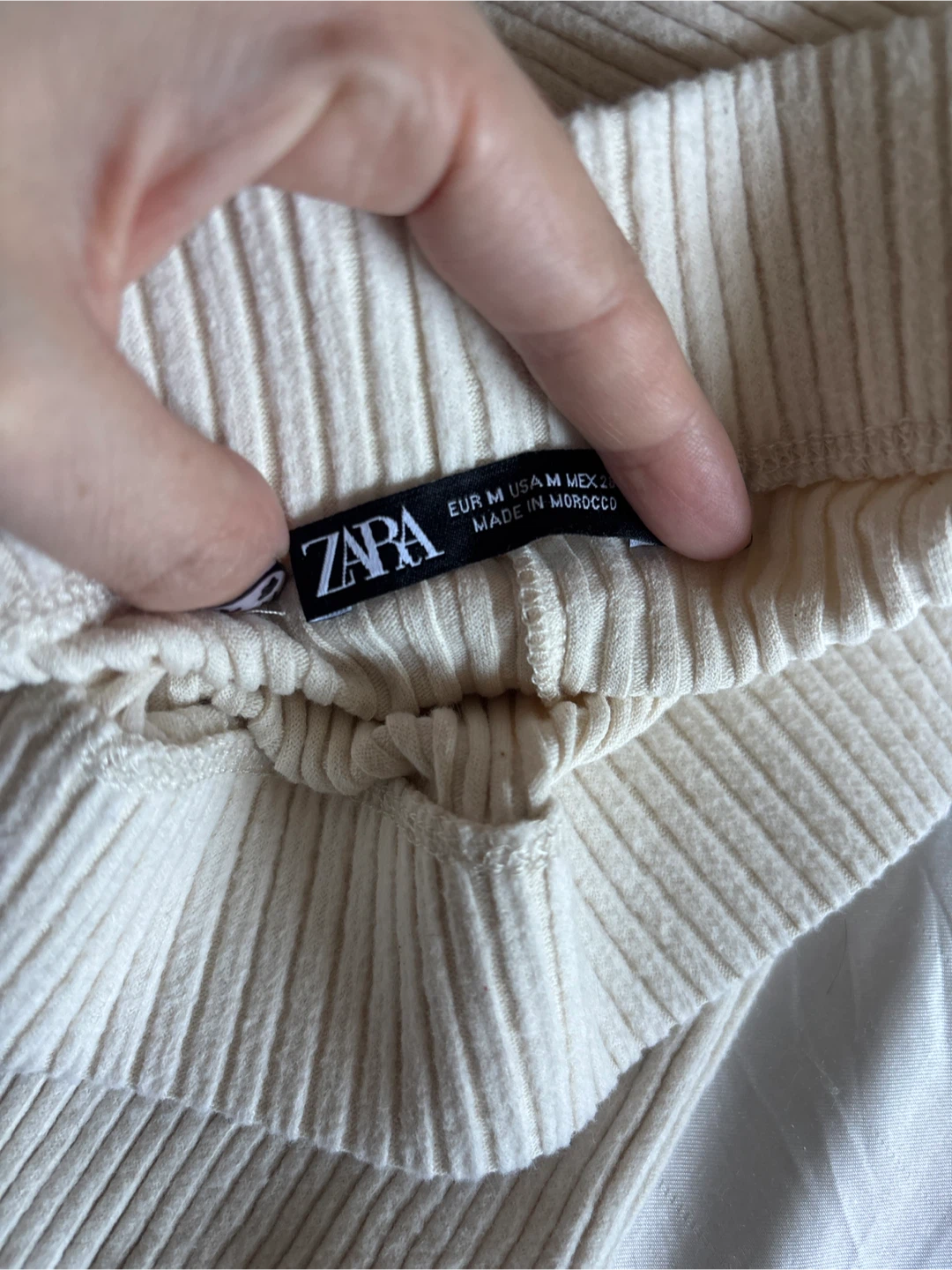 ZARA Cream Ribbed Knit Maxi skirt - photo 2