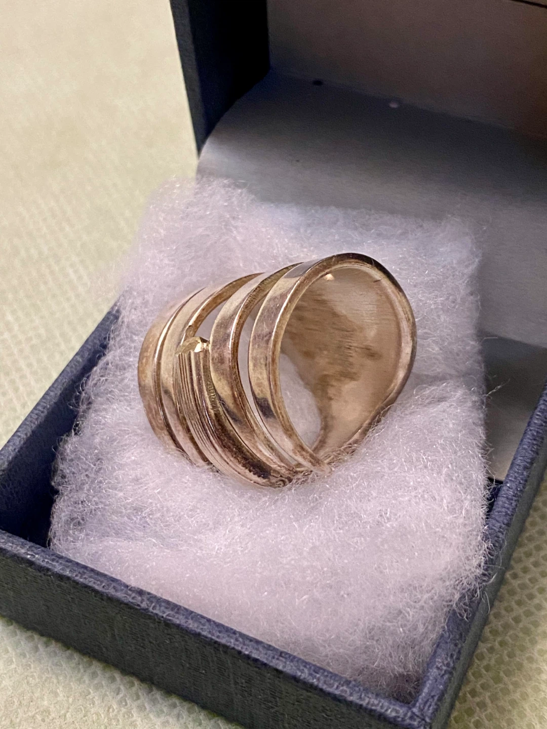 Unique custom made authentic Sterling Silver Ring