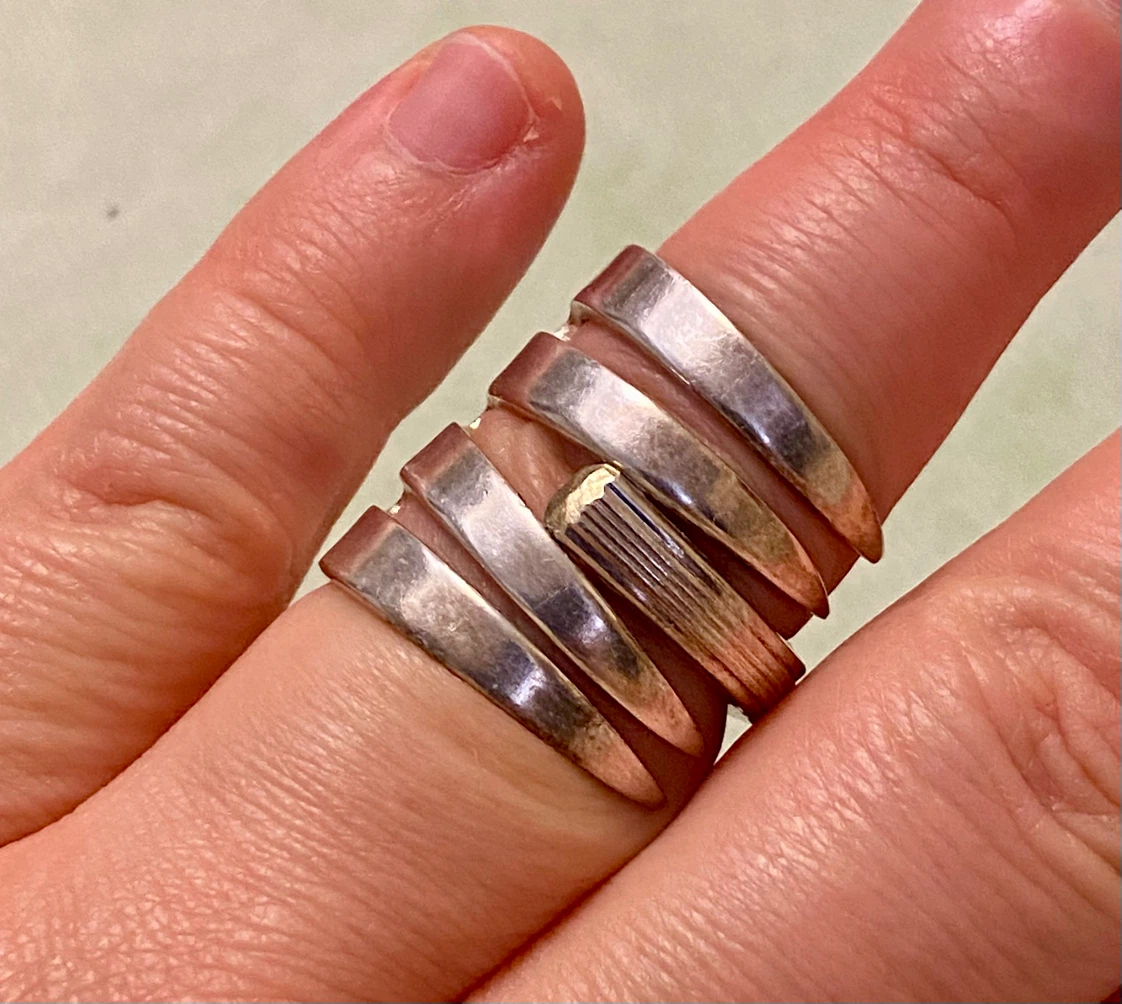 Unique custom made authentic Sterling Silver Ring - photo 2