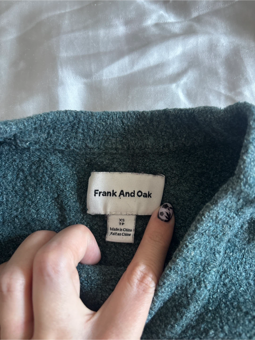 Frank And Oak Teal Sweater - photo 2