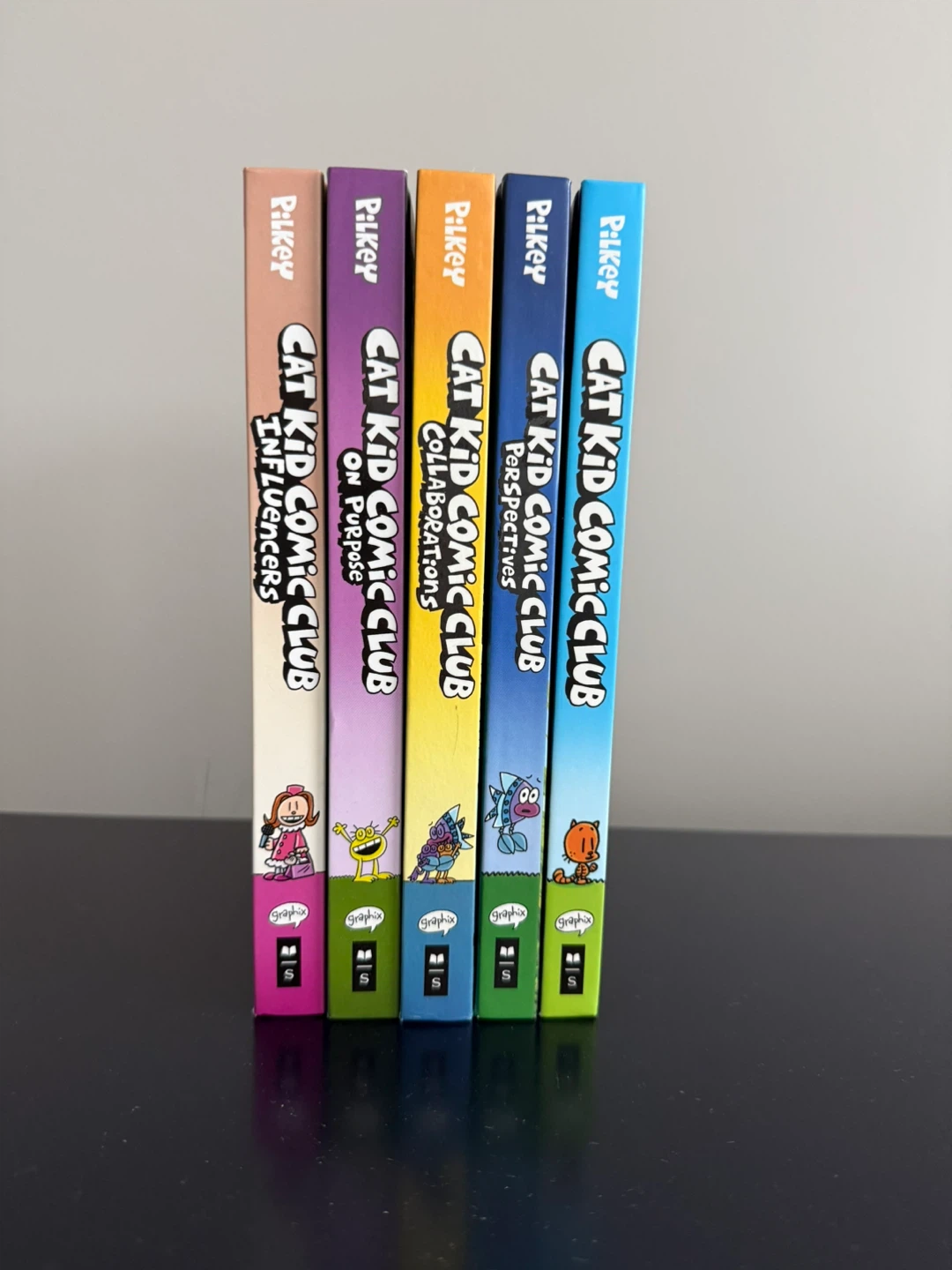 Cat Kid Comic Club Books by Dav Pilkey (5 Books)