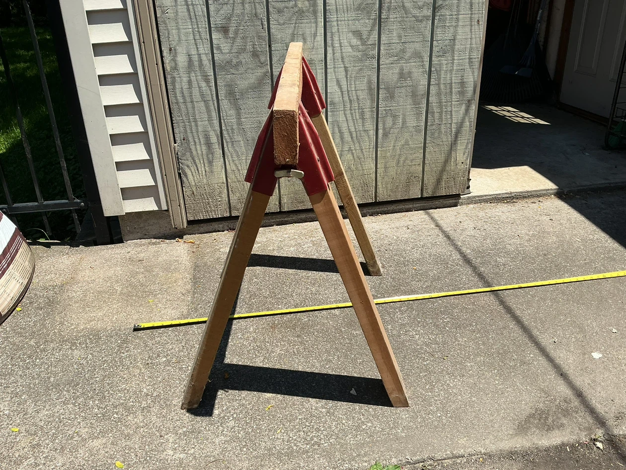 Strong Durable Wooden Sawhorse with Metal Brackets - photo 5