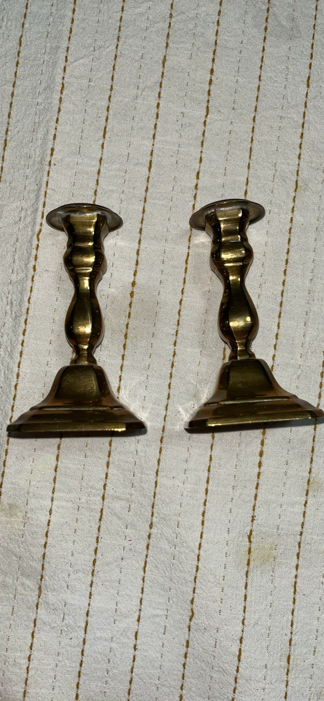 Brass Candlesticks Pair - photo 2