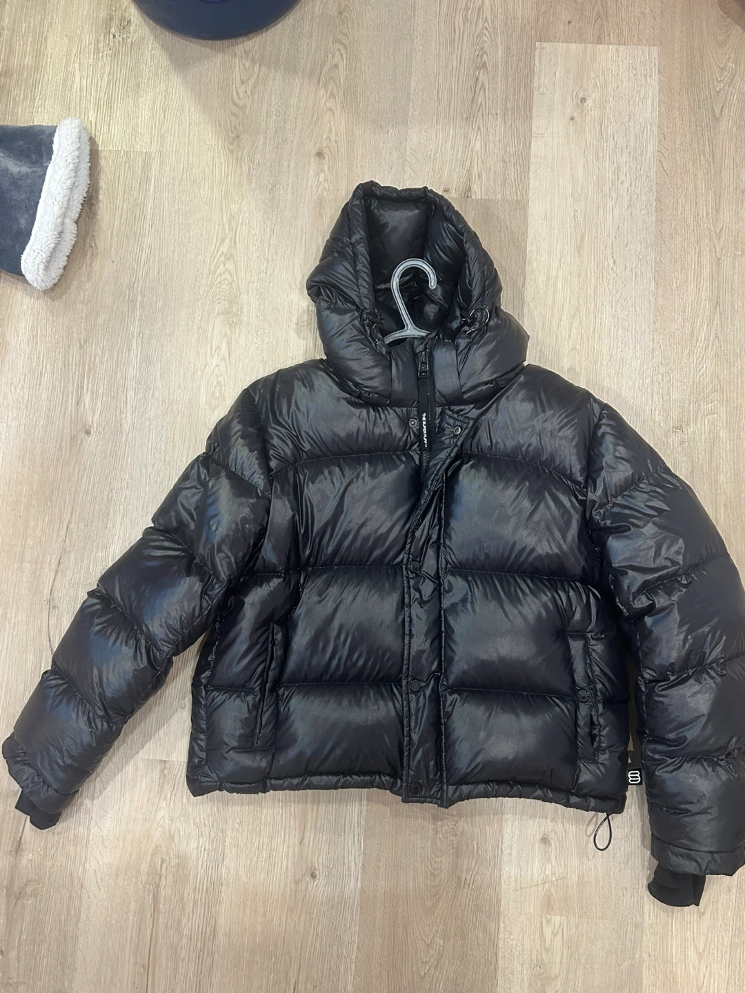 Black Super Puff Jacket Aritzia