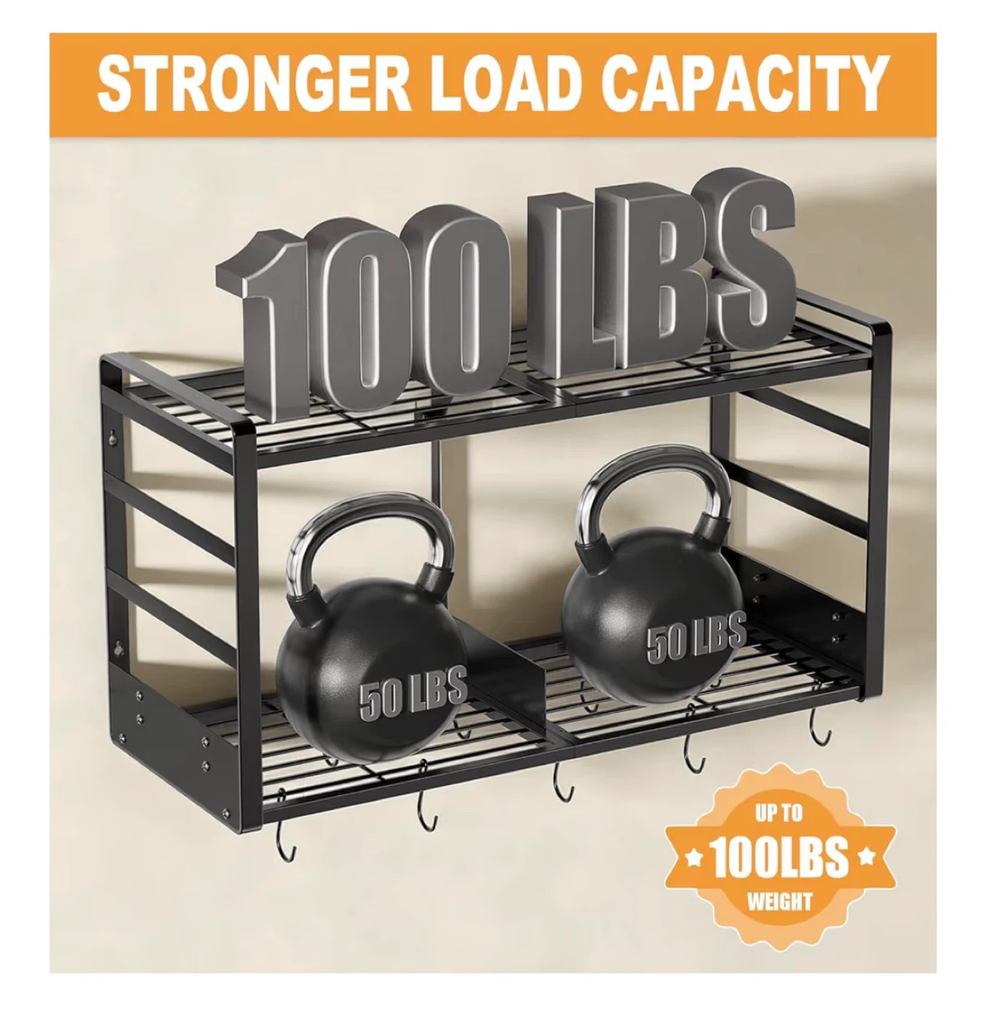 Multifunctional Wall Mount Pot Rack Organizer - photo 5
