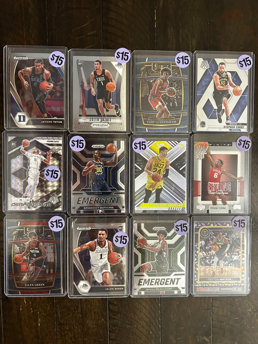 $15 Basketball- Jayson Tatum, Stephen Curry, Jalen Suggs & More