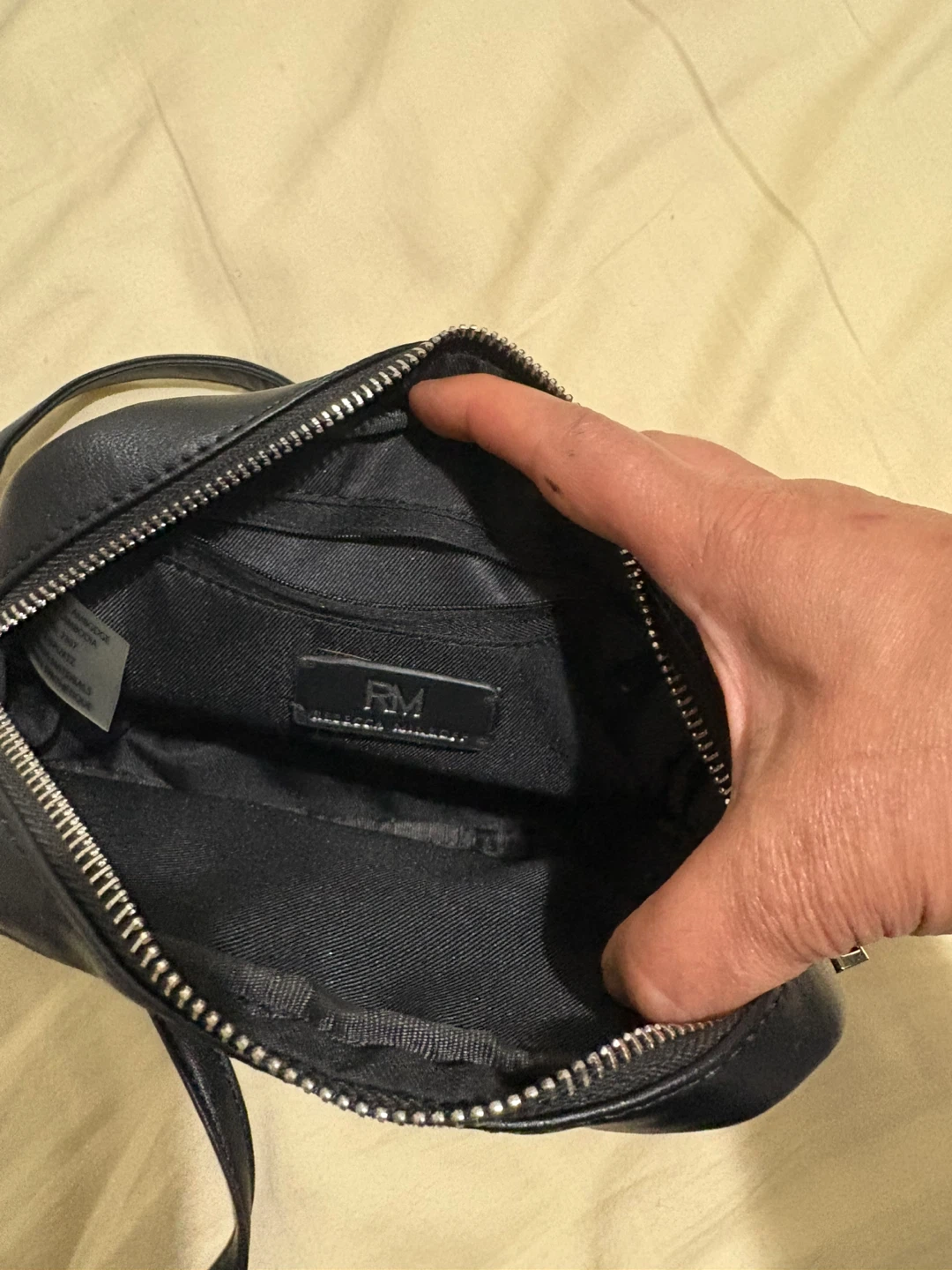Black Quilted Studded Crossbody Bag - photo 4