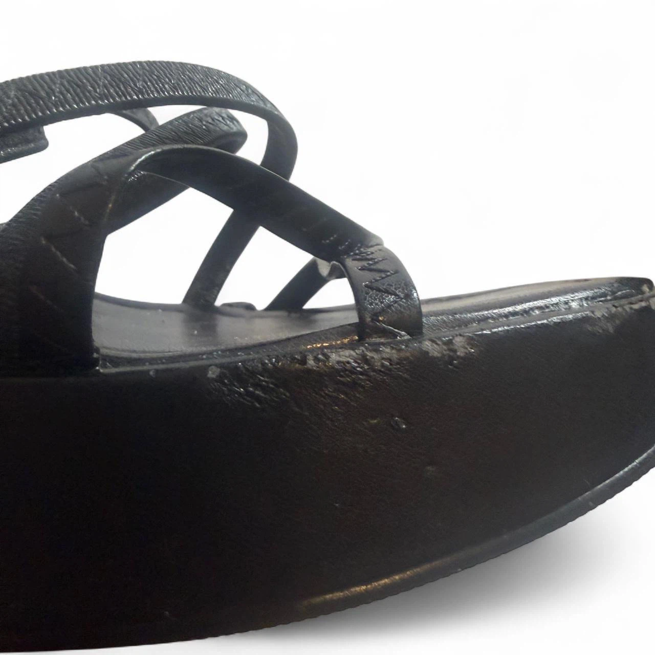 Rinaldi Black Platform Wedge Sandals - photo 5