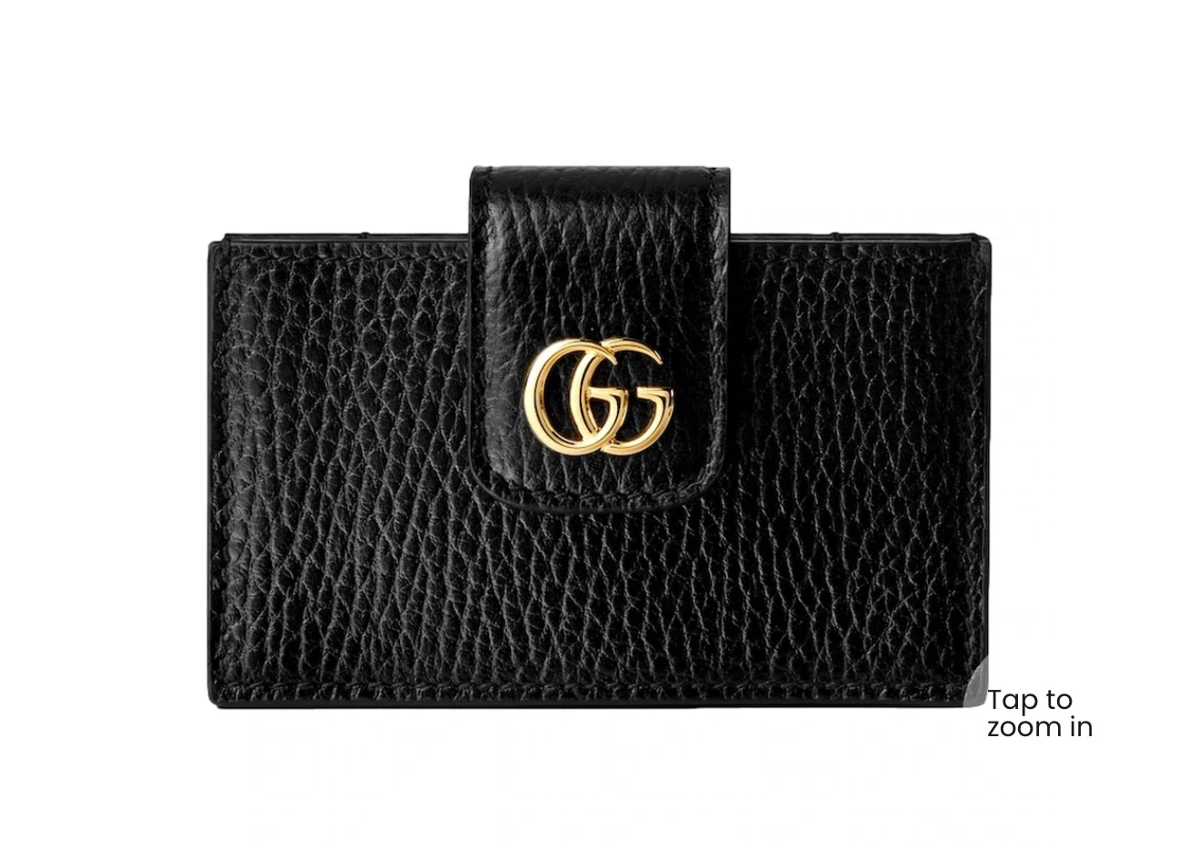 Black Gucci GG Marmont Card Case