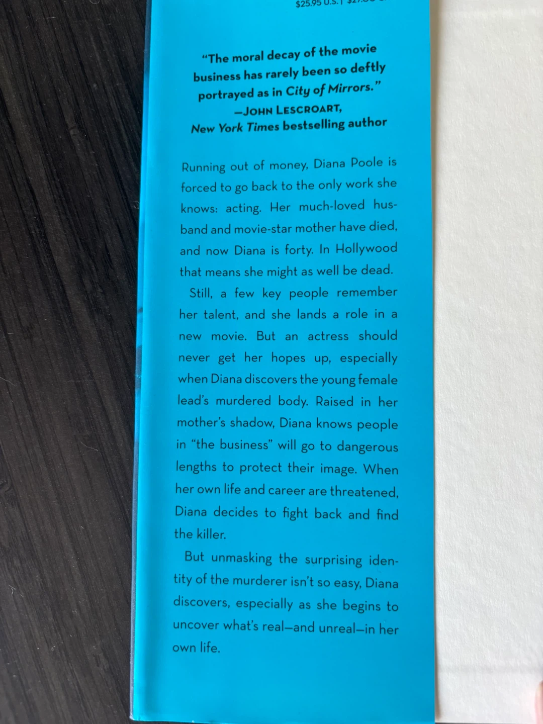City of Mirrors by Melodie Johnson Howe Thriller Book - photo 2