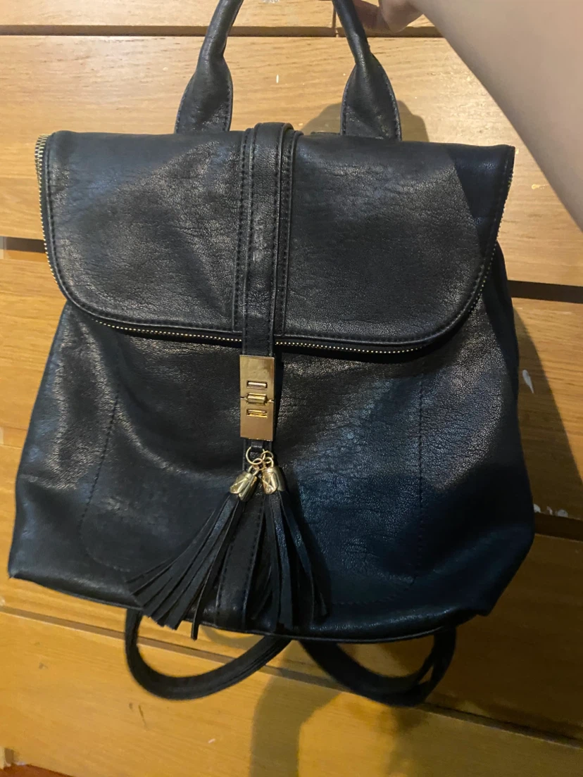 black Miztique Diana backpack purse
