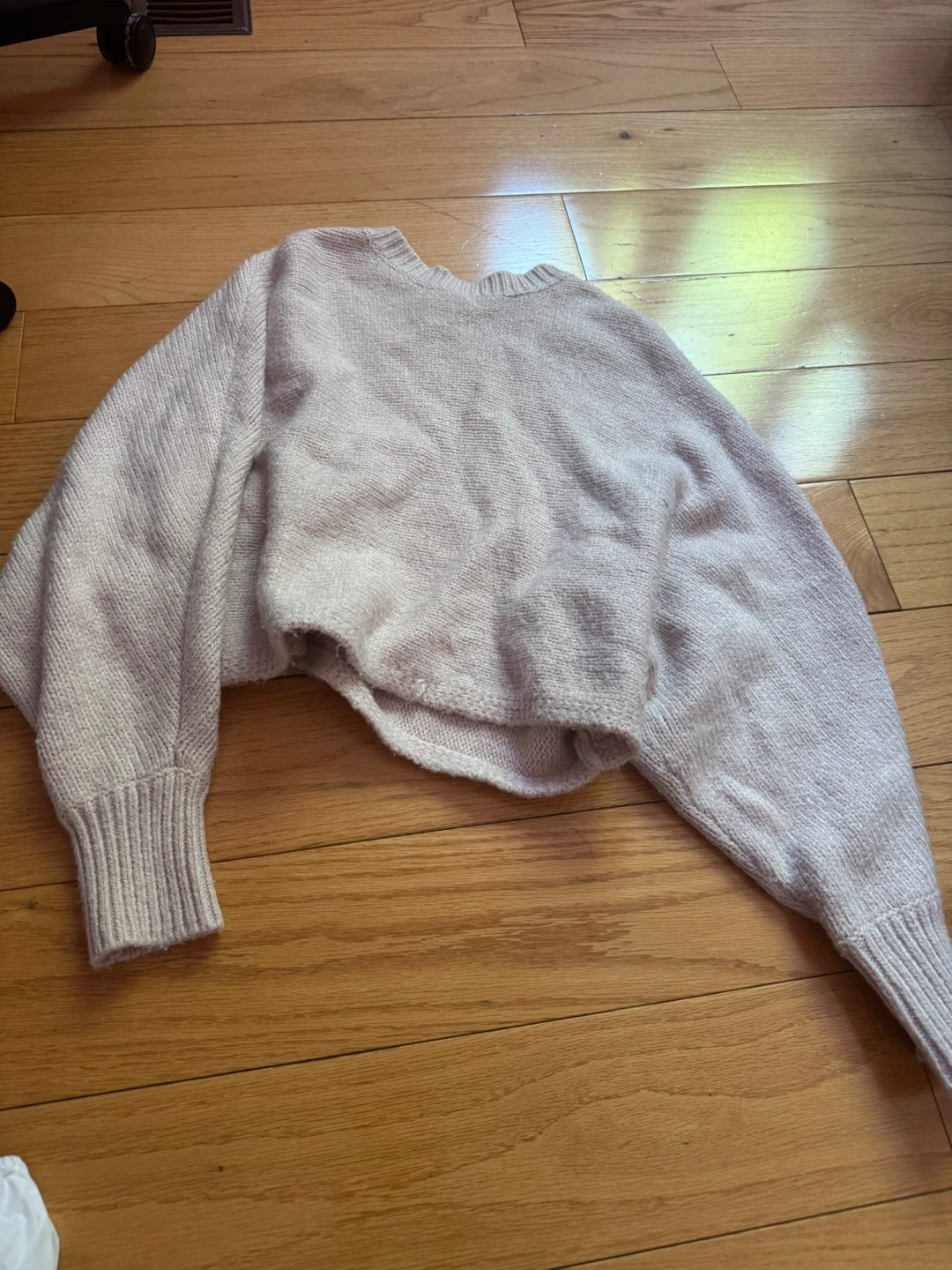 Garage Light Pink Cropped Sweater TP/XS