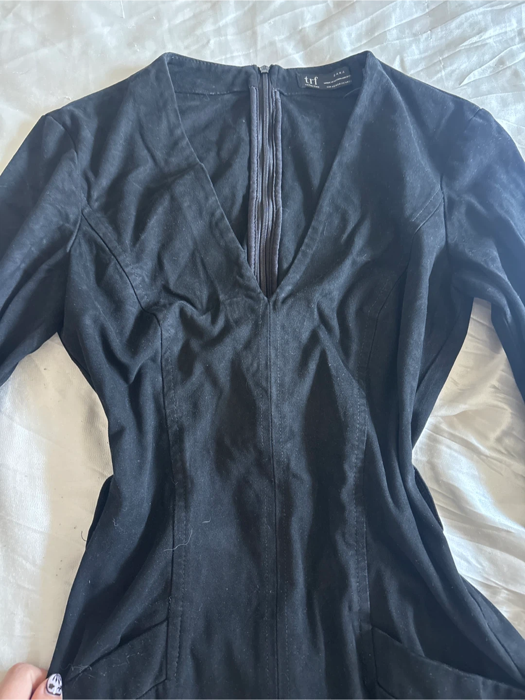 ZARA TRF Black Long Sleeve Dress - photo 3