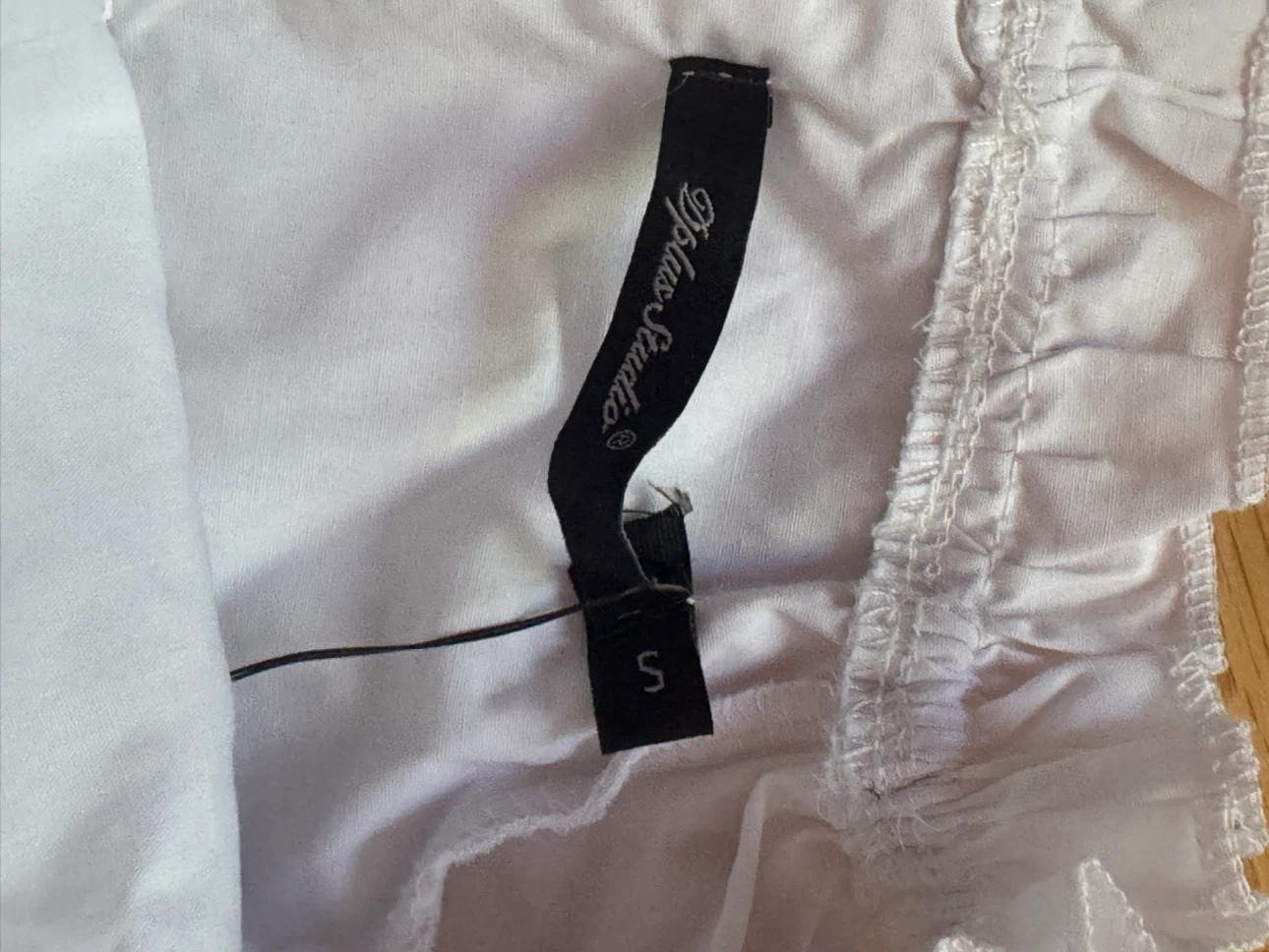 Dplus Studio White Lace-Up Crop Top - photo 3