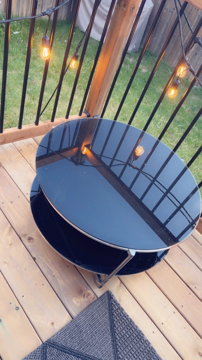 Black Round Coffee Table - photo 4