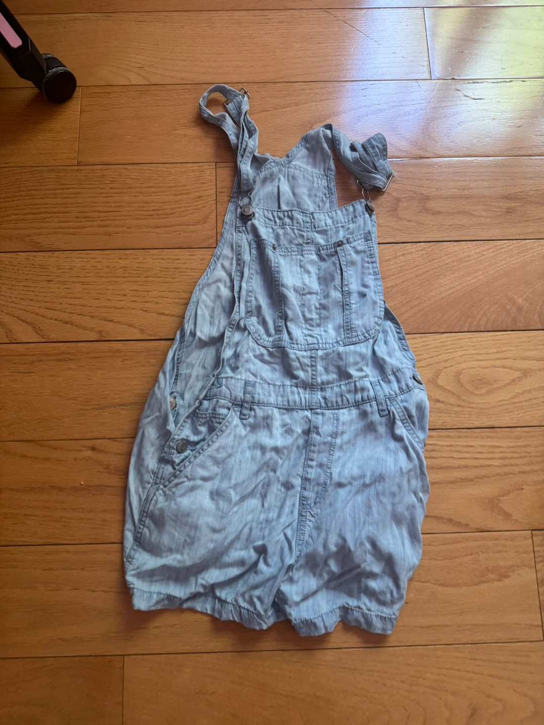 aritzia Denim Short Overalls XS