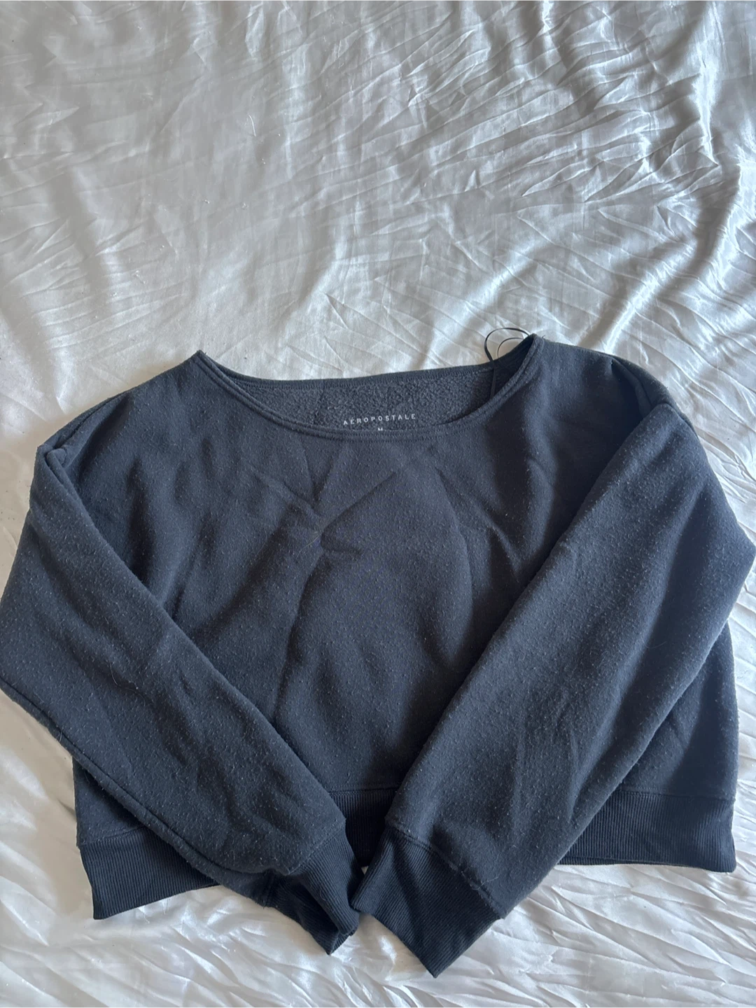 Extremely Soft Aéropostale Black Crewneck Sweatshirt