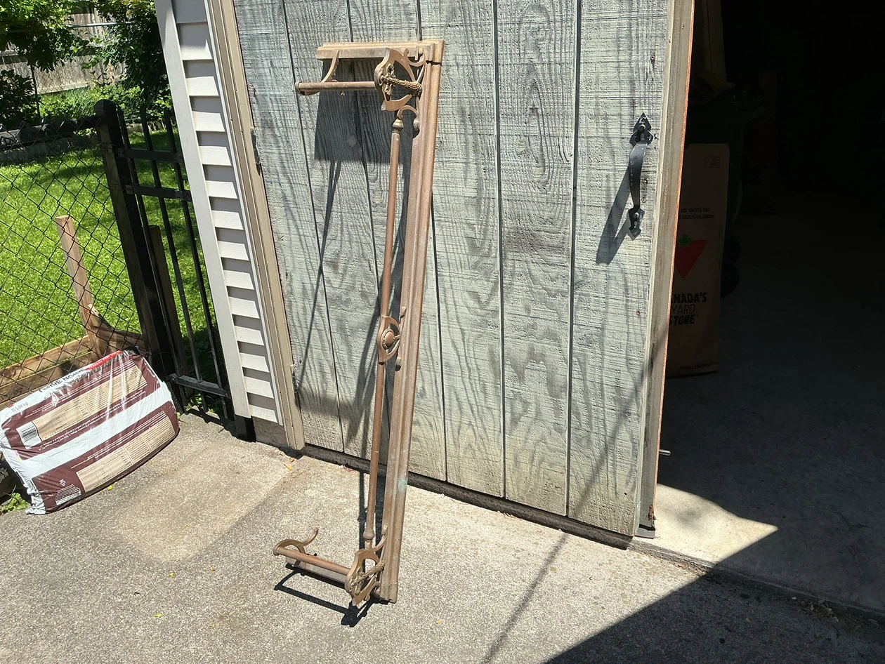 Antique Fireplace Fender with Ornate Brass Details - photo 3