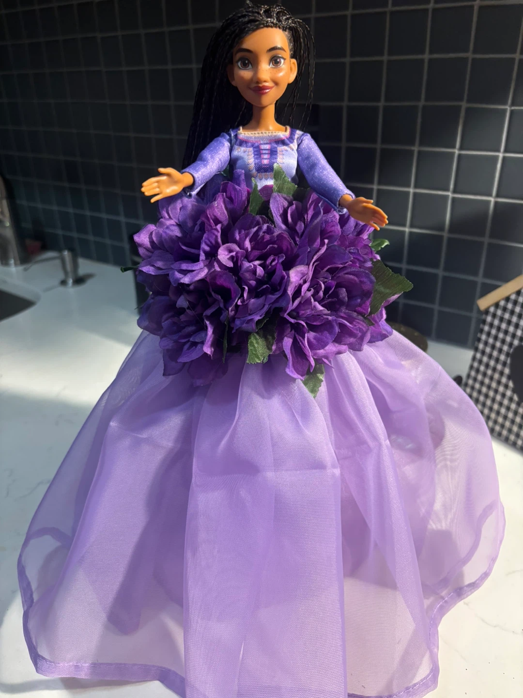 Set of 3 Decorative Dolls with Floral Dresses - photo 2